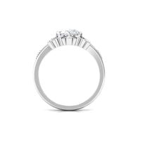 7X9mm Oval Cut Certified Moissanite Vintage Statement Ring
