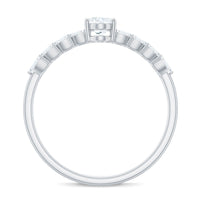 4x6mm Oval Cut Certified Moissanite Engagement Split Shank Ring