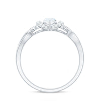 Marquise Cut Moissanite Infinity Engagement Ring