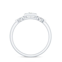 5x5mm Princess Cut Certified Moissanite Solitaire Ring with Celtic Knot Style