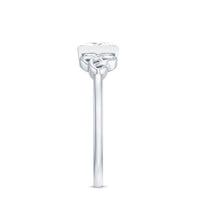 5x5mm Princess Cut Certified Moissanite Solitaire Ring with Celtic Knot Style