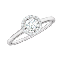 Natural 0.25 Carat Diamond Promise Ring with Certificate