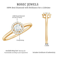 Natural 0.25 Carat Diamond Promise Ring with Certificate