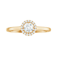 Natural 0.25 Carat Diamond Promise Ring with Certificate