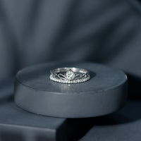 Certified Round Diamond Crown Ring