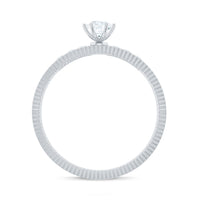Natural Diamond Solitaire Engagement Ring for Women