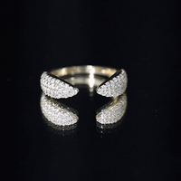 Certified Pave Set Moissanite Ring Enhancer