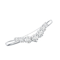 Certified Moissanite Chevron Ring Enhancer for Women