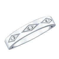 Certified Three Diamond Wedding Band Ring