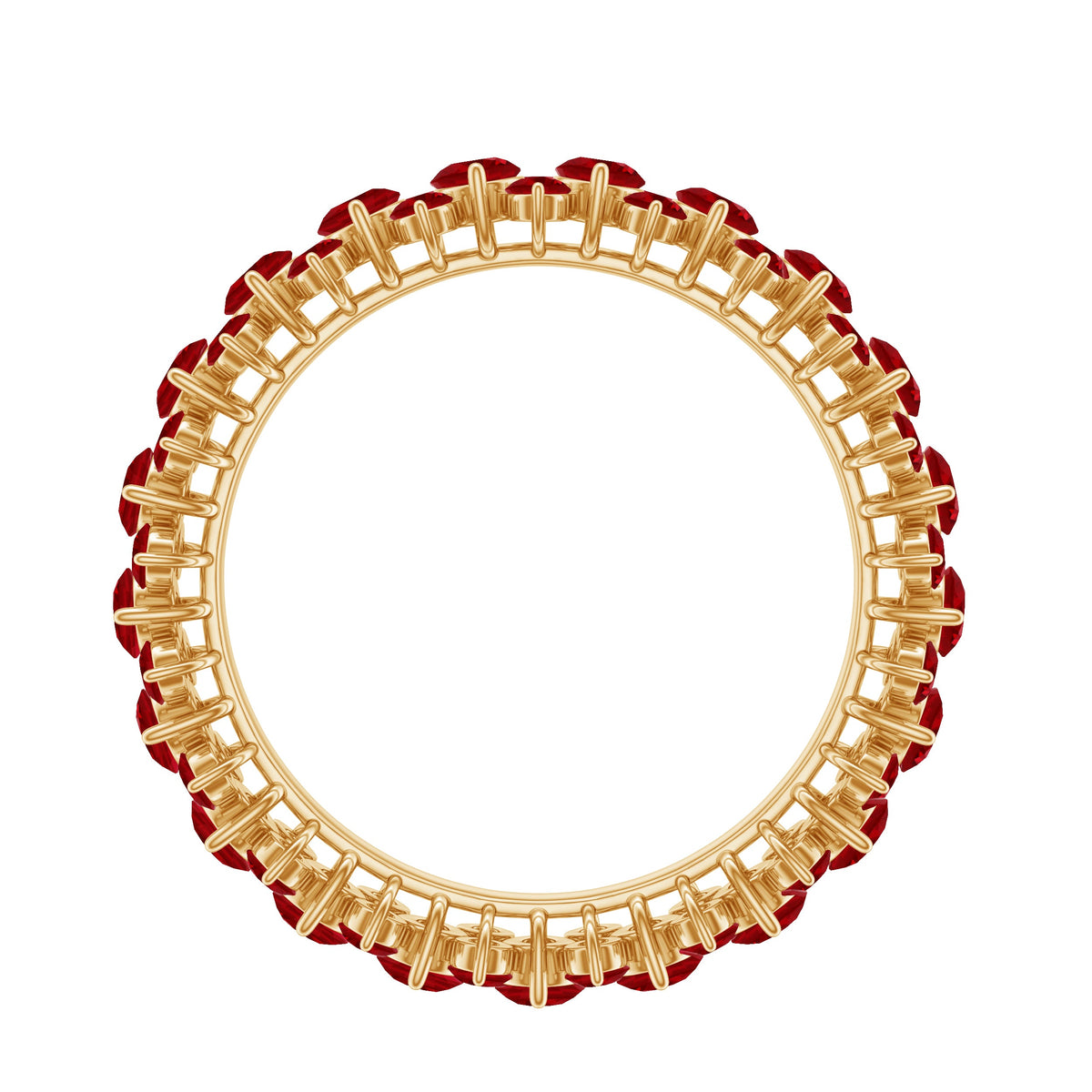 Rosec Jewels lab-created ruby cluster wedding band for women, featuring sparkling ruby gemstones in a elegant ring setting.