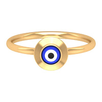 Enamel Evil Eye Promise Ring for Women
