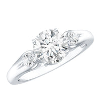 Certified 2 Carat Moissanite Promise Engagement Ring