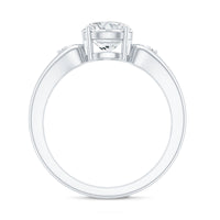 Certified 2 Carat Moissanite Promise Engagement Ring