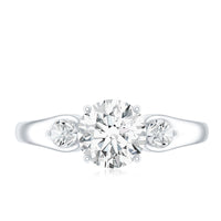 Certified 2 Carat Moissanite Promise Engagement Ring