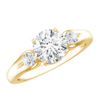 Certified 2 Carat Moissanite Promise Engagement Ring