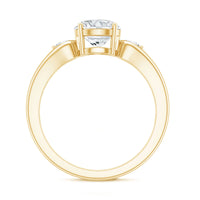 Certified 2 Carat Moissanite Promise Engagement Ring