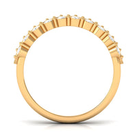Diamond 3 Row Wide Wedding Band Ring