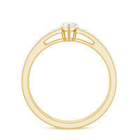 Marquise Cut Moissanite Classic Solitaire Ring