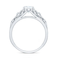 6X8 mm Oval Cut Vintage Inspired Moissanite Filigree Engagement Ring