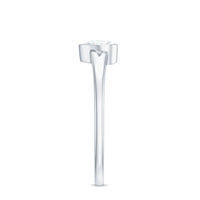 5mm Heart Shape Moissanite Solitaire Ring with Split Shank