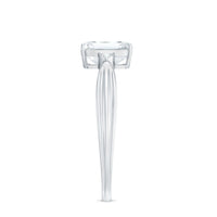 6x8mm Emerald Cut Certified Moissanite Engagement Ring for Women