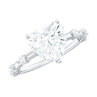 8mm Heart Shaped Moissanite Engagement Ring for Women