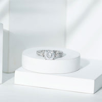 Cushion Cut Moissanite Antique Style Engagement Ring