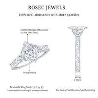 Antique Style Moissanite Celtic Knot Engagement Ring
