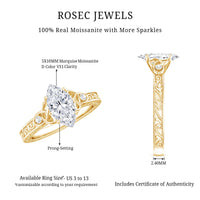Antique Style Moissanite Celtic Knot Engagement Ring