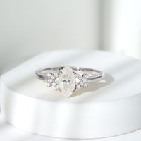 Certified 1 Carat Moissanite Marquise Engagement Ring in Split Shank