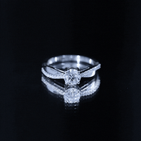 Classic Round Cut Moissanite Solitaire Engagement Ring for Women
