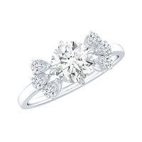 6mm Round Moissanite Minimal Solitaire Engagement Ring