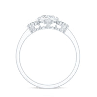 6mm Round Moissanite Minimal Solitaire Engagement Ring