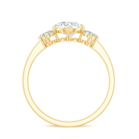 6mm Round Moissanite Minimal Solitaire Engagement Ring