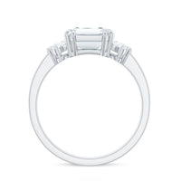 7x9mm Emerald Cut Moissanite Solitaire Engagement Ring For Women