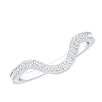 Certified Moissanite Curved Enhancer Band For Women
