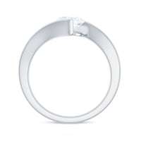 6 mm Cushion Cut Moissanite Solitaire Engagement Ring