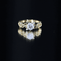 Lab Grown Diamond Art Deco Engagement Ring