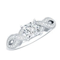 Lab Grown Diamond Princess Cut Engagement Ring For Her