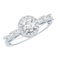 Lab Grown Diamond Minimal Engagement Ring For Her
