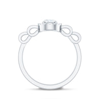 Lab Grown Diamond Minimal Engagement Ring For Her
