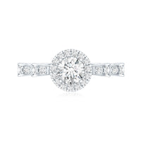 Lab Grown Diamond Minimal Engagement Ring For Her