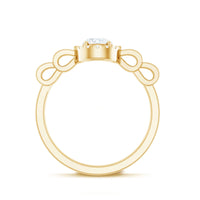 Lab Grown Diamond Minimal Engagement Ring For Her