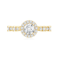 Lab Grown Diamond Minimal Engagement Ring For Her