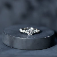 Round Shape Lab Grown Diamond Solitaire Engagement Ring