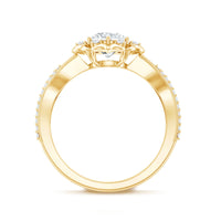 Nature Inspired Lab Grown Diamond Engagement Ring