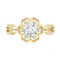 Nature Inspired Lab Grown Diamond Engagement Ring