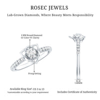 Certified Lab Grown Diamond Flower Promise Ring