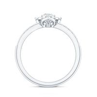Certified Lab Grown Diamond Flower Promise Ring