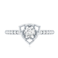 Certified Lab Grown Diamond Flower Promise Ring